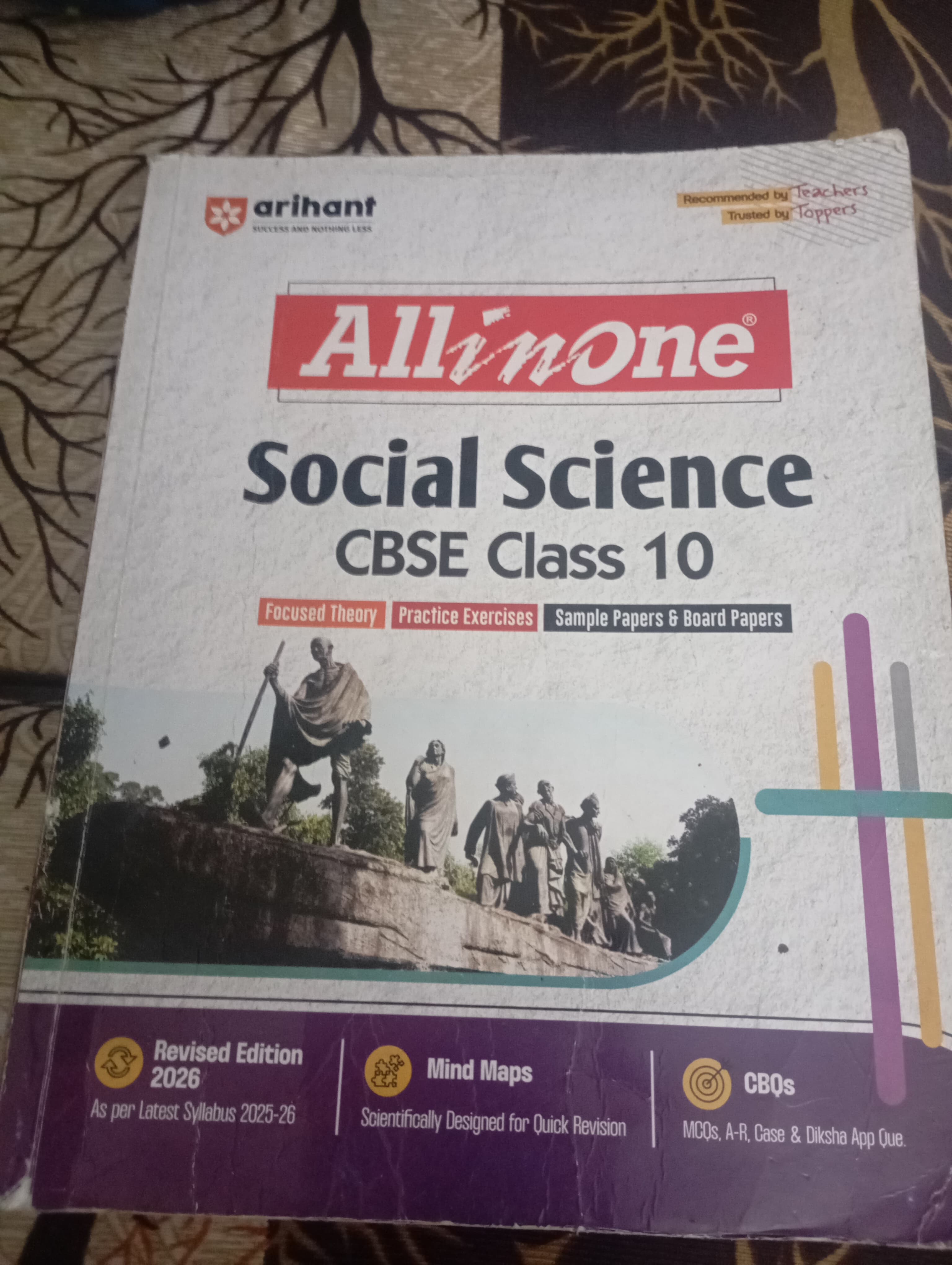 Arihant All in One Social Science Class 10 for CBSE Exams 2025-26 | Revised Edition as per latest syllabus I Mind Maps, CBQs, Focused Theory, Practice Exercises, Sample Papers