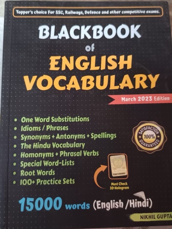 BLACKBOOK OF ENGLISH VOCABULARY