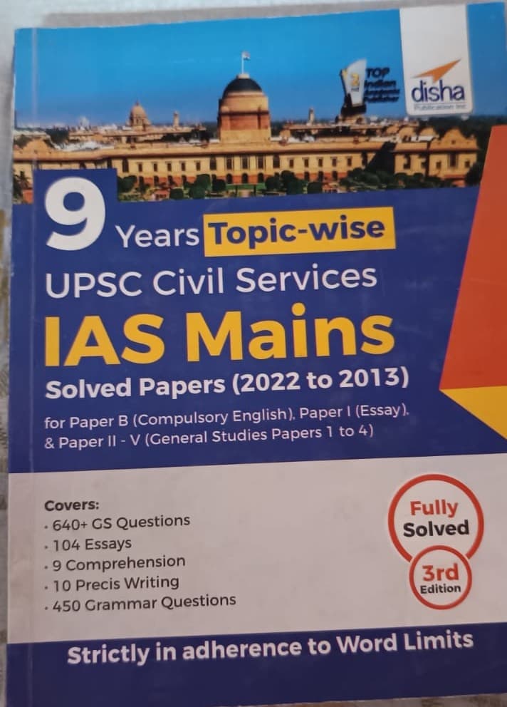 UPSC Civil services IAS Mains Papers Fully Solved (2013 to 2022)